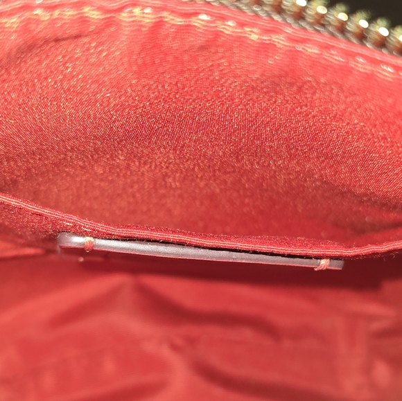 COACH Mini Rowan File Bag In Signature Walnut/Red Color - Picture 5 of 10